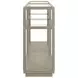 Glaze Bezel Square Glass Top Occassional Table Set