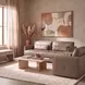 Horizon Miami Truffle Leather Swivel Chair