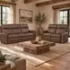 Duncan Dark Brown Power Reclining Living Room Set with Power Headrest And Lumbar