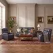 Nelson Salvo Denim Leather Zero Gravity 79" Power Sofa with Power Headrest And Lumbar