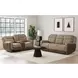 Viper Beige 75" Glider Reclining Loveseat with Console