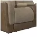 Viper Beige 75" Glider Reclining Loveseat with Console