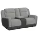 Viper Gray 75" Glider Reclining Loveseat with Console
