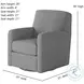Flash Dance Journey Silver Swivel Glider