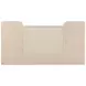 Marlowe Polished Limestone Leather 50" Executive Desk