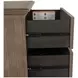 Lancaster Dovetail Gray 9 Drawer Dresser with Rectangular Mirror