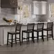 Joplin Black and Brown Counter Height Chair Set of 2