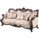 Constantine Beige Living Room Set with Nailhead Trim