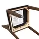 Canton Brown and Beige Cushioned Seat Side Chair Set of 2
