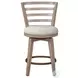 Meadowbrook Brown Swivel Counter Height Stool