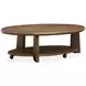 Tanner Tawny Brown Oval Cocktail Table