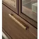 Eleana Medium Brown 2 Glass Door Display Cabinet with LED