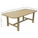 Hudson Light Oak 84" Rectangular Dining Table