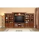 Huntington Antique Vintage Pecan 6 Piece Large Entertainment Wall