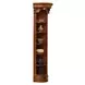 Huntington Antique Vintage Pecan Outside Corner Bookcase