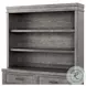 Foundry Brushed Pewter Hutch and Bookcase with 3 Shelves