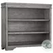 Foundry Brushed Pewter Hutch and Bookcase with 3 Shelves