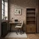 Haven Oak Bourbon 2 Door Bookcase