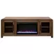 Haven Oak Bourbon 65" TV Stand with Fireplace