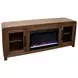 Haven Oak Bourbon 65" TV Stand with Fireplace