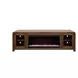 Haven Oak Bourbon 82" TV Stand with Fireplace