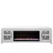 Haven White 82" TV Stand with Fireplace