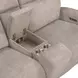 Traxton Jasper Taupe 79" Zero Gravity Triple Power Reclining Loveseat with Tilt Console and USB Charging