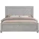 Montana Gray King Low Profile Panel Bed