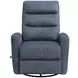 Takami Blue Swivel Recliner