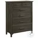 Hawthorne Burnished Clay 5 Drawer Chest