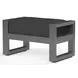 Redondo Spectrum Carbon Upholstered Outdoor Rectangular Ottoman