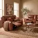 Crosby Brown Leather Zero Gravity 81" Power Reclining Sofa with Power Headrest And Lumbar
