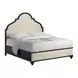 Atrium Beige Upholstered Queen Panel Bed