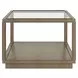 Glaze Quartz Rectangular Glass Top Cocktail Table
