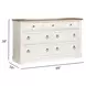 Crownfall Whisper White and Cerused Nutmeg 7 Drawer Dresser