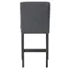 High Line Gray Upholstered Counter Height Chair Set of 2