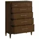 Eave Brown 5 Drawer Chest
