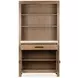 Plum Creek Sierra Brown 2 Glass Door Display Cabinet with LED
