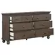 Oxford Cocoa 6 Drawer Dresser
