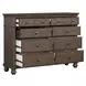 Oxford Cocoa 8 Drawer Chesser