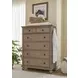 Oxford Tan 5 Drawer Chest