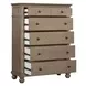 Oxford Tan 5 Drawer Chest