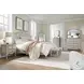 Provence Linen California King Upholstered Bed with USB Charging