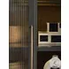 Alexander Midnight Pier 2 Door Display Cabinet with LED Lighting