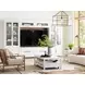 Alexander White Rectangular Chairside Table