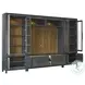 Alexander Midnight Pier 2 Door Display Cabinet with LED Lighting