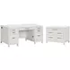 Alexander White 66" Executive Home Office Set