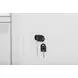 Alexander White Workstation 5 Drawer Combo File Cabinet