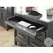 Alexander Midnight Workstation 4 Drawer Combo File Cabinet