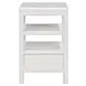 Alexander White Rectangular Chairside Table